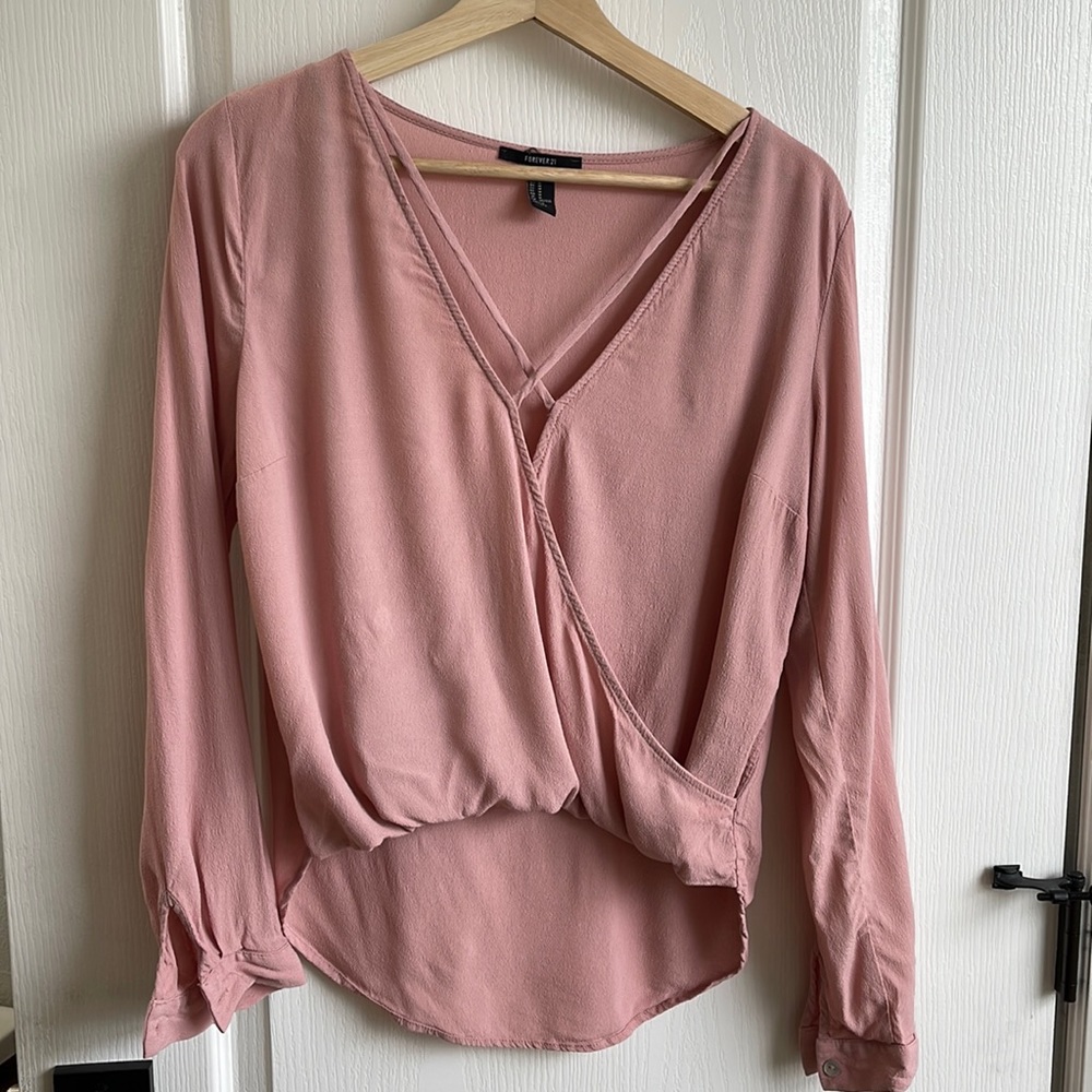 Blush high-low Blouse